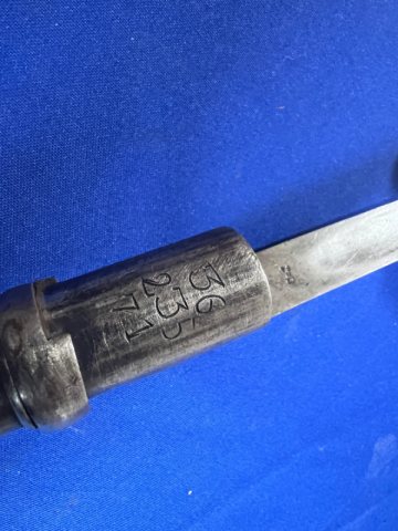 NUMBERED PATTERN 1853 ENFIELD SOCKET BAYONET