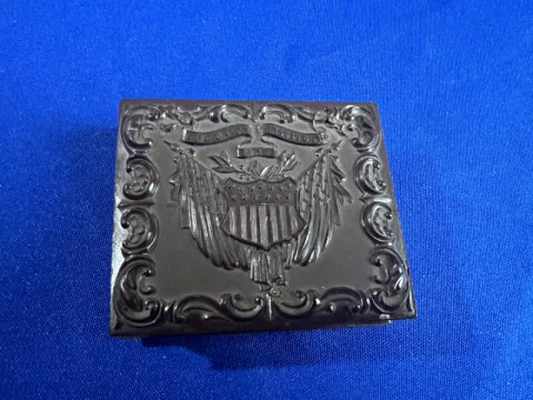 Union Patriotic Cased 9th Plate Tintype Image of an Early Off to War Gentleman