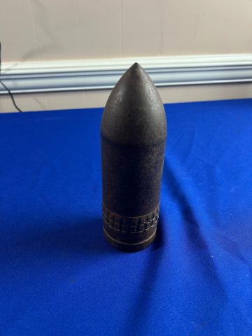 Original WW2 British 6 Pounder Tank Shell Head