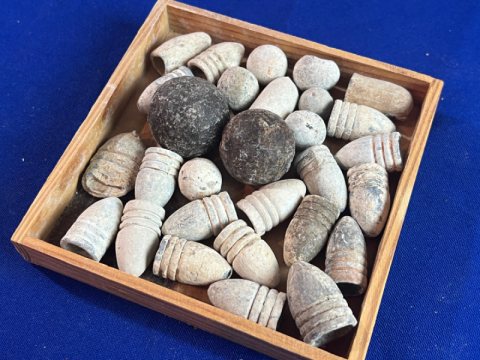 29 Dug Bullets and Case Shot from the Orphan Brigade Line at Dallas GA
