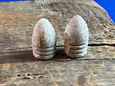 Two Dropped 69 Caliber Three Ring Bullets Dallas GA