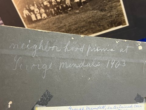 Two Large 1903 Mendell Family Albumen Photographs at Wilson's Creek