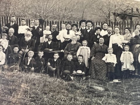 Two Large 1903 Mendell Family Albumen Photographs at Wilson's Creek