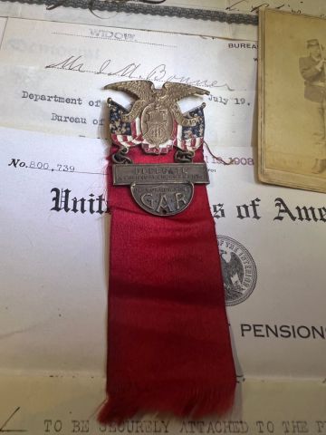 Civil War Union Veteran Grouping of Allen D. Bonner 110th NYV