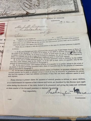 Civil War Union Veteran Grouping of Allen D. Bonner 110th NYV