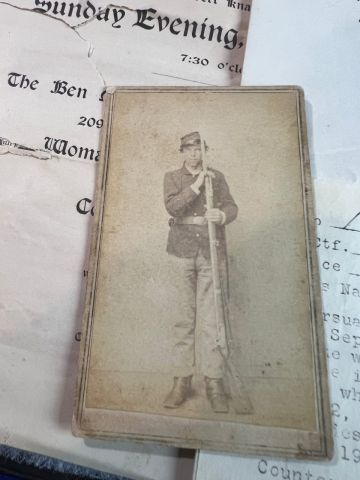 Civil War Union Veteran Grouping of Allen D. Bonner 110th NYV