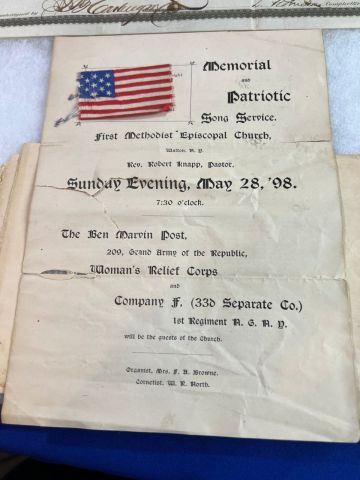 Civil War Union Veteran Grouping of Allen D. Bonner 110th NYV