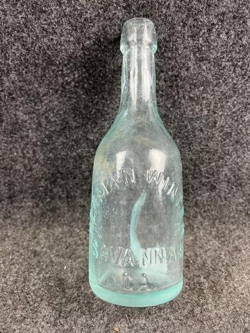 ANTIQUE HERMAN WINTER SODA BOTTLE SAVANNAH GA