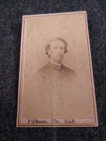 Civil War Era CDV of US Navy ID S.B. Massa Served on USS Independence