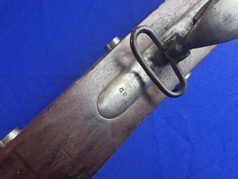 GOOD LOOKING RIFLED AND SIGHTED .69 CALIBER H&P CONVERSION OF A SPRINGFIELD MODEL 1822 U.S. MUSKET NJ CONTRACT