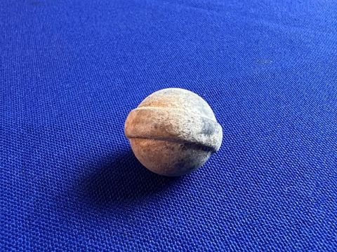 RARE BELTED TWO GROOVE BRUNSWICK RIFLE BULLET DUG CIVIL WAR RELIC