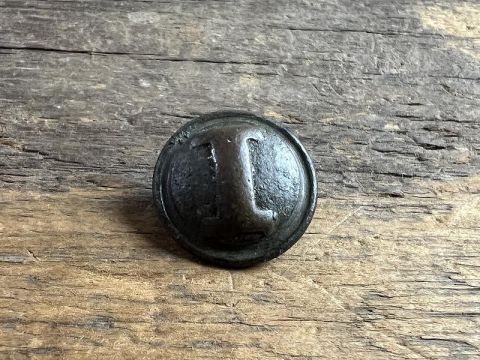 DUG CIVIL WAR CONFEDERATE CAST I INFANTRYMAN'S COAT BUTTON ANDERSONVILLE