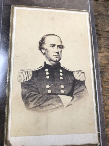 CDV OF MAJOR GENERAL SAMUEL CURTIS BATTLE PEA RIDGE ARKANSAS