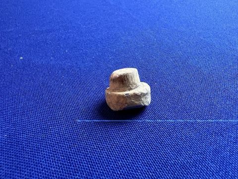 DUG CIVIL WAR CARVED LEAD NIPPLE PROTECTOR DALTON WINTER CAMP