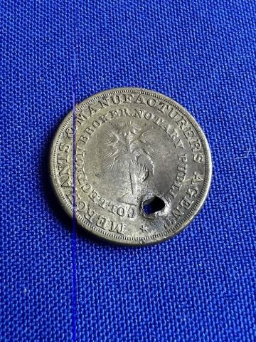 Scarce 1846 W.W. Wilbur Slave Auctioneer Token Charleston SC