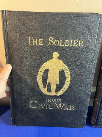 1895 FRANK LESLIES THE SOLDIER IN OUR CIVIL WAR TWO VOLUME BOOK SET
