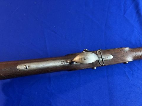 GOOD LOOKING RIFLED AND SIGHTED .69 CALIBER H&P CONVERSION OF A SPRINGFIELD MODEL 1822 U.S. MUSKET NJ CONTRACT