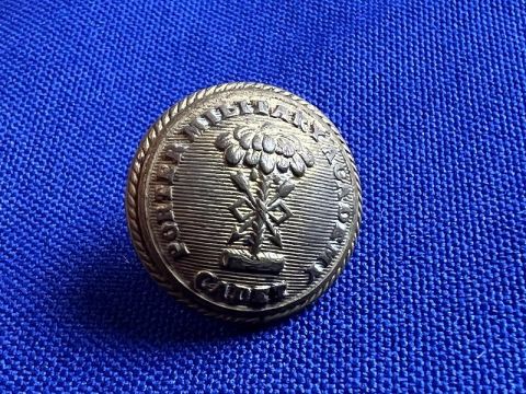 PORTER MILITARY ACADEMY CADET SOUTH CAROLINA BRASS UNIFORM CUFF BUTTON JACOB REED SONS BM