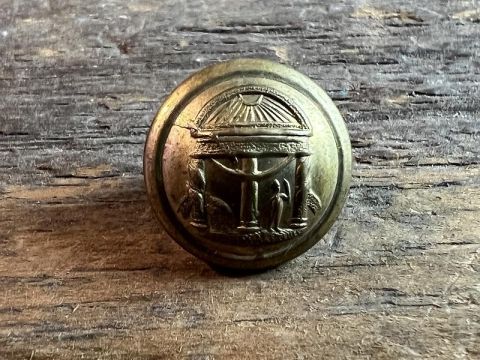 NON DUG CONFEDERATE GEORGIA CUFF BUTTON MINTZER BM