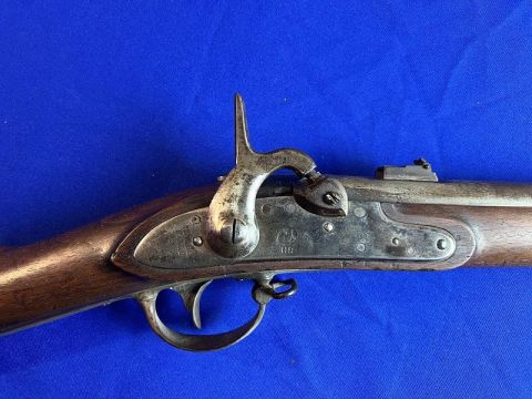 GOOD LOOKING RIFLED AND SIGHTED .69 CALIBER H&P CONVERSION OF A SPRINGFIELD MODEL 1822 U.S. MUSKET NJ CONTRACT