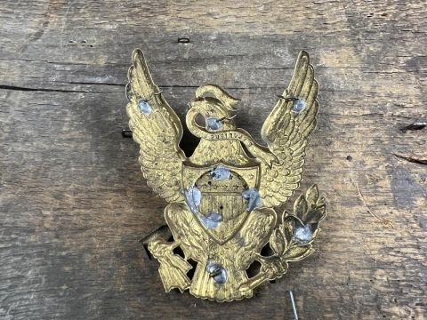 US MODEL 1881 EAGLE INFANTRY INSIGNIA FOR SHAKO PITH HELMET