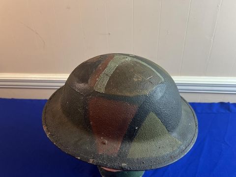 US WWI MODEL 1917 CAMO HELMET