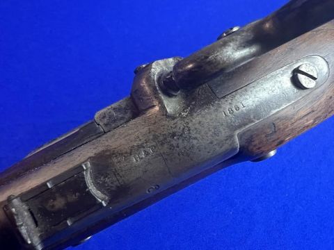 GOOD LOOKING RIFLED AND SIGHTED .69 CALIBER H&P CONVERSION OF A SPRINGFIELD MODEL 1822 U.S. MUSKET NJ CONTRACT