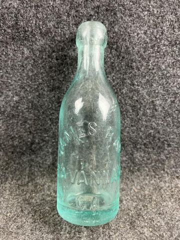 ANTIQUE JAMES RAY SODA BOTTLE SAVANNAH GA
