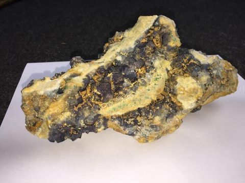 2.7 LB Natural Sapphire Blue Fluorite Quartz Cluster Crystal Specimen Mineral Rock