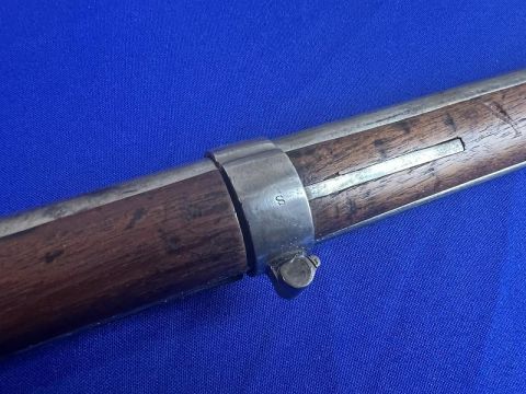 GOOD LOOKING RIFLED AND SIGHTED .69 CALIBER H&P CONVERSION OF A SPRINGFIELD MODEL 1822 U.S. MUSKET NJ CONTRACT