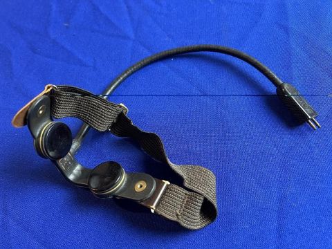 Vintage US Army WW2 Shure Brothers T-30 Throat Microphone