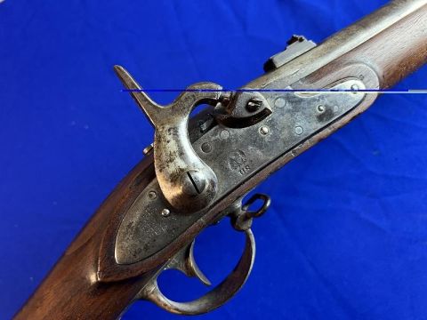 GOOD LOOKING RIFLED AND SIGHTED .69 CALIBER H&P CONVERSION OF A SPRINGFIELD MODEL 1822 U.S. MUSKET NJ CONTRACT