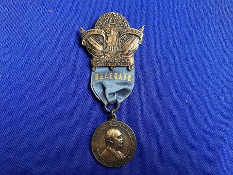 1913 SYRACUSE NEW YORK DAY DELEGATE MEDAL GETTYSBURG VETERANS 50TH REUNION