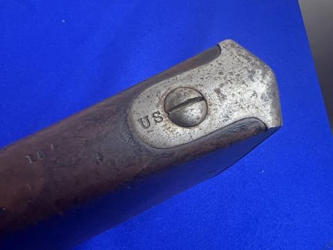 GOOD LOOKING RIFLED AND SIGHTED .69 CALIBER H&P CONVERSION OF A SPRINGFIELD MODEL 1822 U.S. MUSKET NJ CONTRACT
