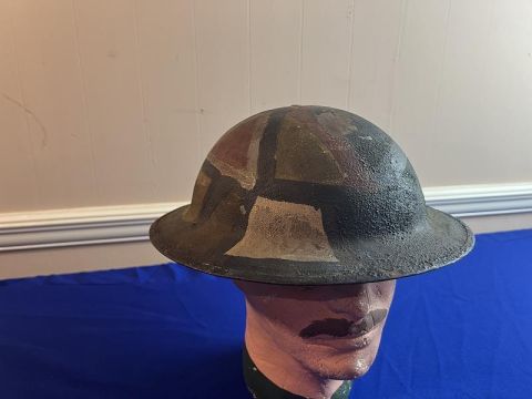 US WWI MODEL 1917 CAMO HELMET