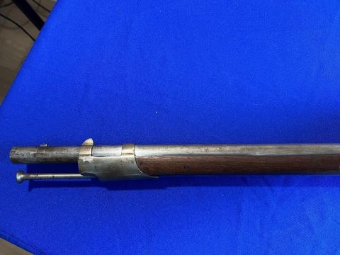 GOOD LOOKING RIFLED AND SIGHTED .69 CALIBER H&P CONVERSION OF A SPRINGFIELD MODEL 1822 U.S. MUSKET NJ CONTRACT