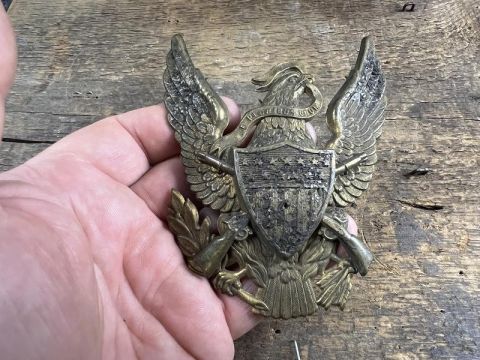 US MODEL 1881 EAGLE INFANTRY INSIGNIA FOR SHAKO PITH HELMET