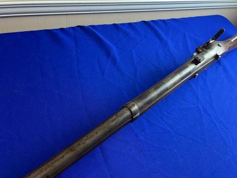 GOOD LOOKING RIFLED AND SIGHTED .69 CALIBER H&P CONVERSION OF A SPRINGFIELD MODEL 1822 U.S. MUSKET NJ CONTRACT