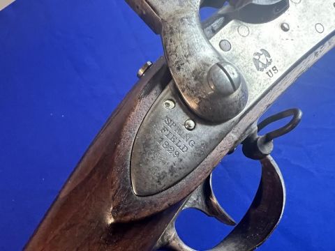 GOOD LOOKING RIFLED AND SIGHTED .69 CALIBER H&P CONVERSION OF A SPRINGFIELD MODEL 1822 U.S. MUSKET NJ CONTRACT