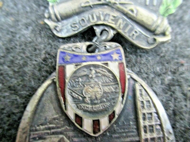GAR Souvenir Medal 1911 Genesee Falls Rochester, N.Y. Pin Back