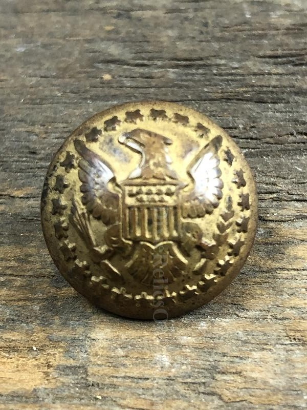 SCARCE INDIAN WAR ERA US DIPLOMAT EAGLE WITH STARS COAT BUTTON