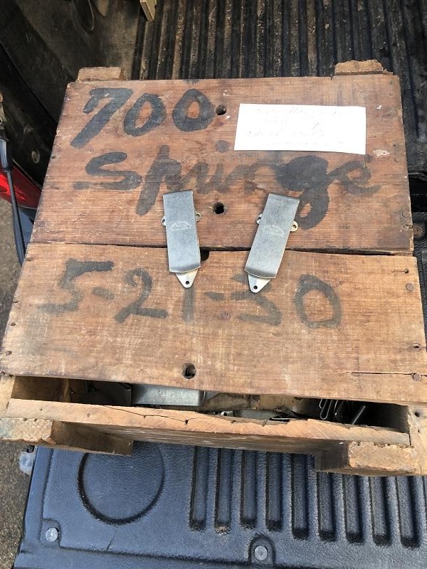 ONE RARE LOUIS HOFFMAN SPRING STEEL BELT CLIP MARKED VICKSBURG MISSISSIPPI