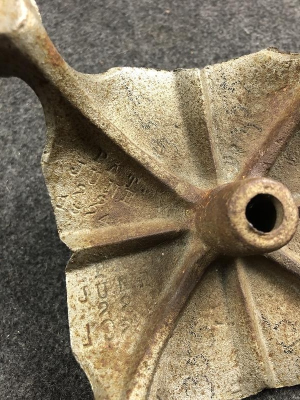 Antique US WRC Women's Relief Group Auxiliary to GAR Iron Flag Pole Holder