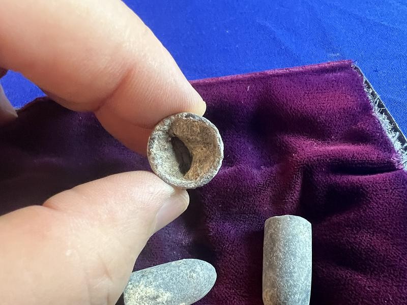Three Dug Confederate Bullets from the Wishing Well Savannah GA