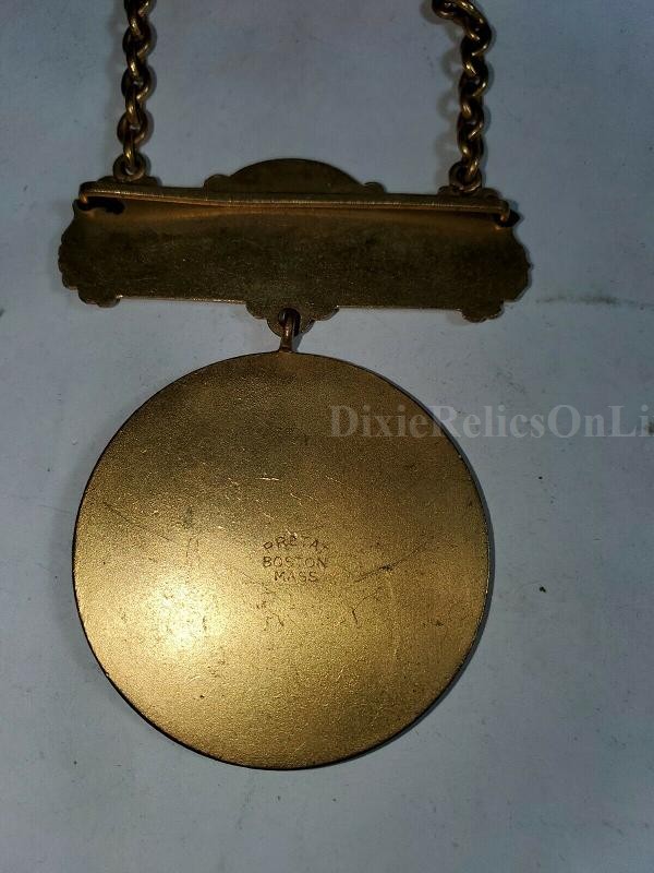 Grand Army of the Republic Medal Ribbon Token G.A.R. MASSACHUSETTS 1892 WASHINGTON