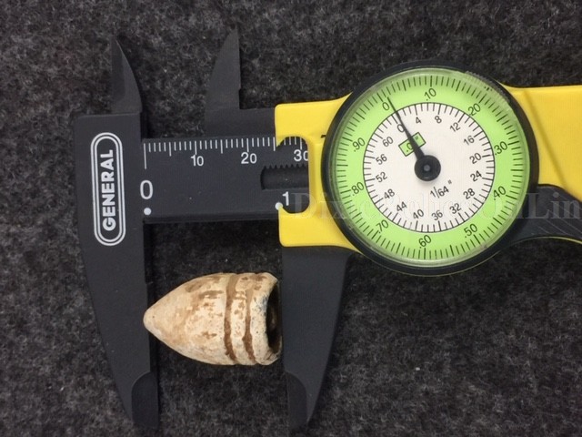 Rare 69 Cal. Two Ring Musketoon Bullet with Teat Cavity
