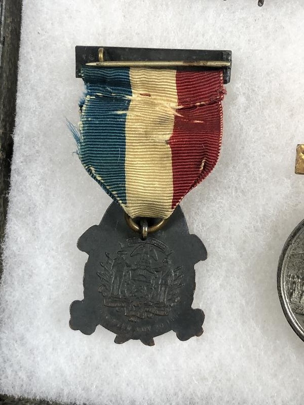 CIVIL WAR US ID VETERAN JEREMIAH DERR 91ST PA GAR LADDER BADGE SOLDIERS GROUP GETTYSBURG