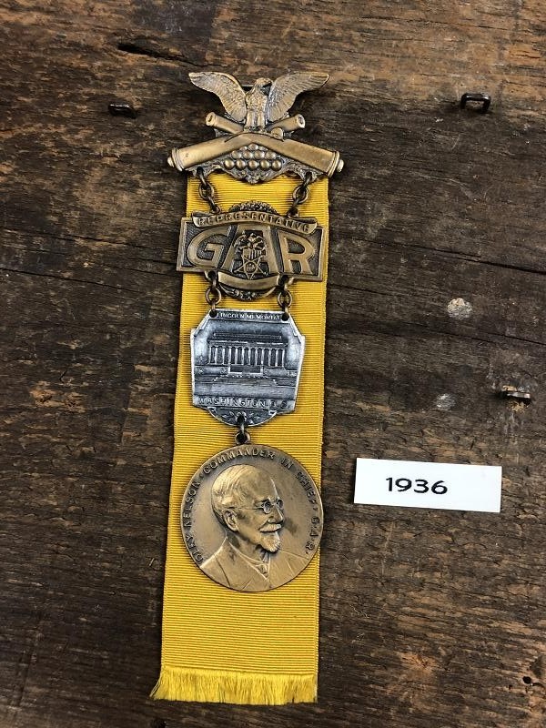 Civil War GAR Medal Badge 1936 Washington DC National Encampment Medal