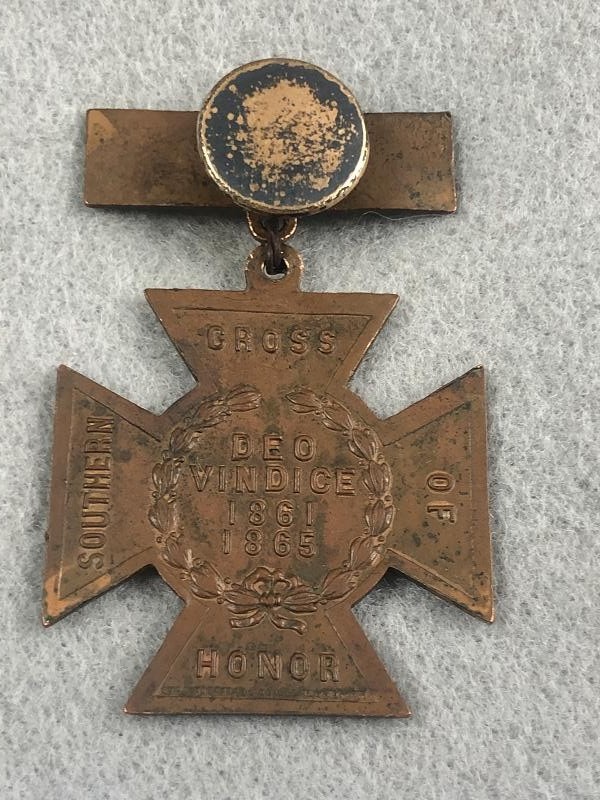 Southern Cross of Honor presented by United Daughters of the Confederacy