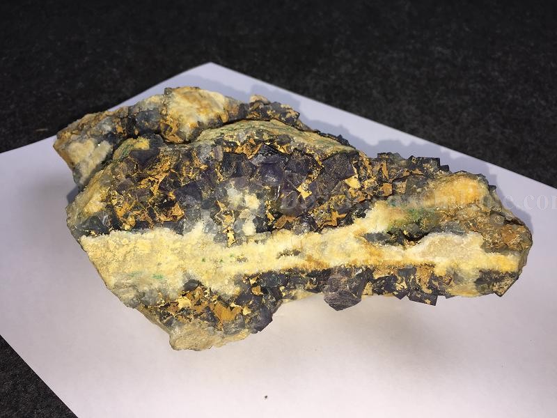 2.7 LB Natural Sapphire Blue Fluorite Quartz Cluster Crystal Specimen Mineral Rock
